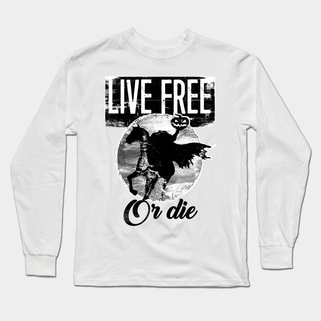 HEADLESS HORSEMEN LIVE FREE OR DIE variant E Long Sleeve T-Shirt by REDEEM the RUINS